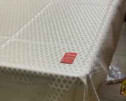 شرشف طاولة سفرة حجم كبير 140 × 220 خلية نحل