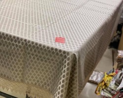 شرشف طاولة سفرة حجم كبير 140 × 220 خلية نحل شرشف طاولة سفرة حجم كبير 140 × 220 خلية نحل