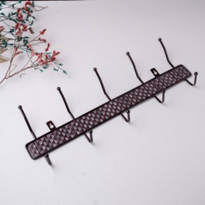 علاقة ملابس حائط قدح الباب معدن 5 عين بني حصير رتان wa12-2 