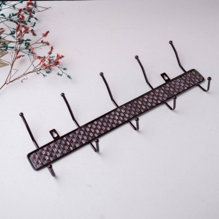 علاقة ملابس حائط قدح الباب معدن 5 عين بني حصير رتان wa12-2 