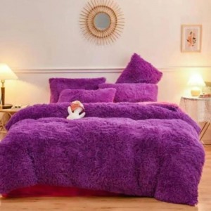 لحاف مجوز شعر نافر 6قطع كينج سايز