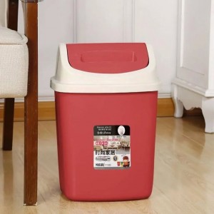 سلة مهملات 12 لتر مع غطاء مروحة بلاستيك