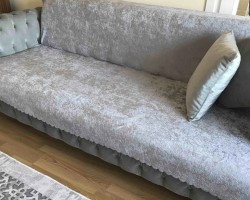 شرشف كنب / سجاد شمواه سادة مقاس 160 × 200 وجه / كفر كنب شامواه ساده