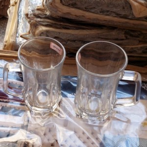 كاسة ماغ كوكتيل زجاج مع يد 380 ملم