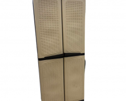 خزانة بلاستيك ثقيل صب بترا صناعة اردنية حجم كبير اربعة ابواب مع رفوف وعلاقة داخلية