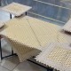 شرشف طاولة وسط + 4 وجه اسكمله خلية نحل