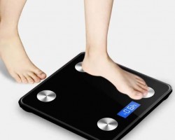 ميزان جسم بلوتوث سكيلز احمر