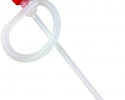 بربيش مضخة زيت لون ابيض ومقبض احمر