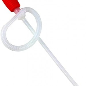 بربيش مضخة زيت لون ابيض ومقبض احمر