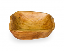 صحن جاط مجور مربع خشب هندي طبيعي بامبو  8 انش 20.5 سم