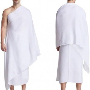 ملابس / مناشف / منشفة احرام لاداء العمرة او الحج مع شنطة خامة عالية مع لاصق سكتش