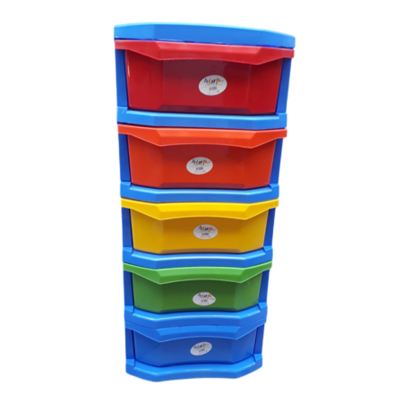 سلة خضار اسود مع جرارات بلاستيك ملون حجم وسط اردني TOPOP