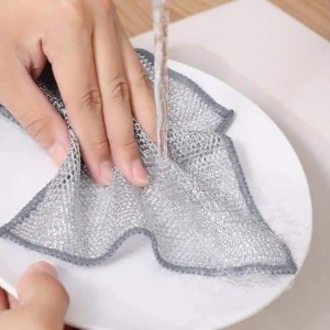 قطع قصدير / شبك للجلي 20 × 20 سم عدد 12 قطعة BAMBOO FIBER