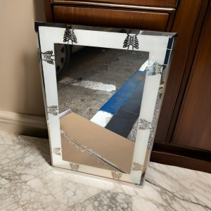 مراة مستطيل اطار مزخرف فراشات 60×40