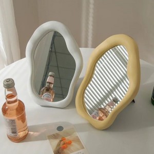 مرايا مكتبية زجاج اطار بلاستيك ترندات الغيمة حجم صغير