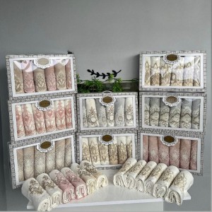 طقم بشاكير دانتيل عرايسي كرتوني RUUPAK