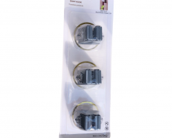 علاقة عصا مكنسة - قشاطة تلزيق 3 عين شفاف عين دائرة مذهب