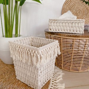 سلة مهملات مع محارم قش GDC501-26