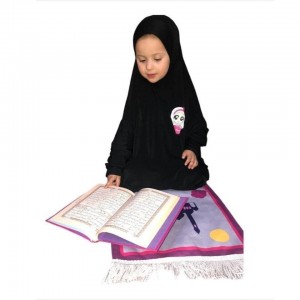 ملابس صلاة للاطفال من سنة لغاية 5 سنوات لايكرا سادة