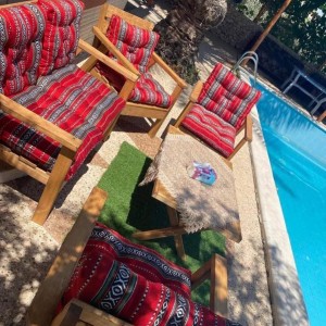 بف - مقعد ارضيات جلسات خارجية بدوي 55 × 55 سم بف - مقعد ارضيات جلسات خارجية بدوي 55 × 55 سم