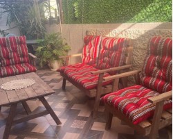 بف - مقعد ارضيات جلسات خارجية بدوي 55 × 55 سم