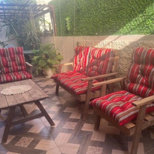 بف - مقعد ارضيات جلسات خارجية بدوي 55 × 55 سم