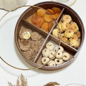 مضيفة بامبو مدور حيف عالي لون بني 35 سم وغطاء اكريليك مضيفة بامبو مدور حيف عالي لون بني 35 سم وغطاء اكريليك