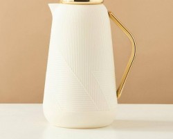  دلة سخان تيرموس قهوة 1 لتر اوفوايت مذهب