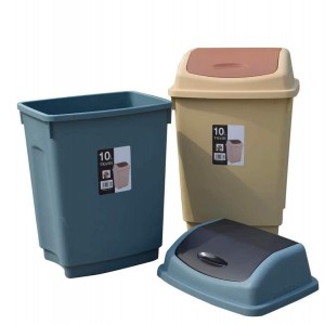 سلة مهملات 10 لتر مروحة سطل / دلو