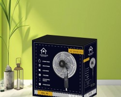 مروحة 20 انش 7 شفرات اسود  تايمر 135w 9863-RE
