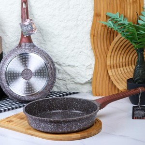 مقلى / قلاية جرانيت ثقيل 24 سم لون بني UC-24FP-BR مقلى / قلاية جرانيت ثقيل 24 سم لون بني UC-24FP-BR