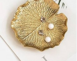 جاط / مضيفة / صينية صحن تقديم فواكه / كاندي اكريليك ذهبي اشكال 