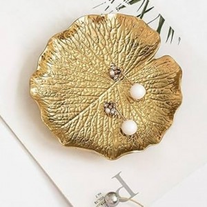 جاط / مضيفة / صينية صحن تقديم فواكه / كاندي اكريليك ذهبي اشكال 