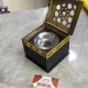 مبخرة من بديل الخشب شكل الكعبة مع زخارف cnc مذهبة مبخرة من بديل الخشب شكل الكعبة مع زخارف cnc مذهبة