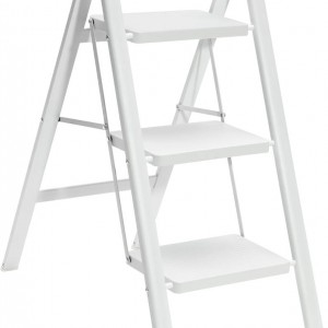 سلم حديد 3 درجة ابيض AF03-4