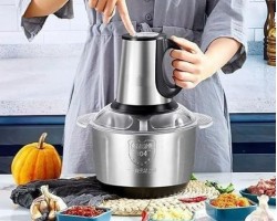 فرامة ملوخية وخضار ستانلس 3 لتر  3 سرعات 300 وات GM-80