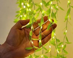  شلال ورق شجر مع اضائة  3 ×3 متر