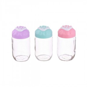 طقم مرطبانات 3 قطع ملون كيتشينز 600 مل