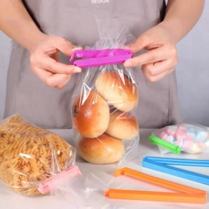 كرت ملاقط تخزين / اغلاق اكياس بلاستيك ملون 7 قطع