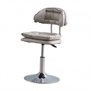 كرسي بار فضي مع عيار طالع نازل منجد مخمل وظهر نفخ حشوة