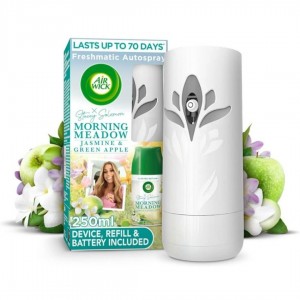 ماكينة معطر جو بطارية ايرويك + مع بخاخ هدية 70 يوم AIR WICK