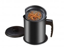 ابريق زيت معدن مع فلتر مصفاة 1.4 لتر