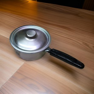 قلايه - كسروله المنيوم 16 سم مع غطا يد اسود CEP