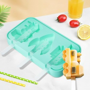 قالب بوظة ايس كريم - كيك اشكال متعددة سيليكون + بلاستيك DOUBA