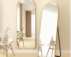 ستاند مراه واقف قوس علوي مع معدن ذهبي 30 × 150 سم