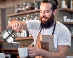 ابريق شاي 1.5 لتر ستانلس ستيل مقبض / يد خشب