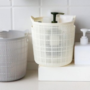 سلة غسيل - مهملات - ترتيب اغراض مدور شبك مخرم خفيف