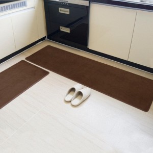 طقم دعسات مطبخ جلد قطعتين مقاسات Tapete 120 × 50 + 75 × 50