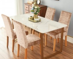 طقم وجه كرسي - وجوه كراسي مخمل شمواه 6 قطع 