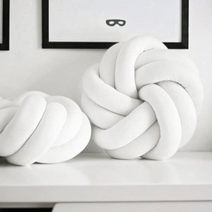 مخدة مجدول عجل مصوف - رمادي / ابيض GDC570-78 